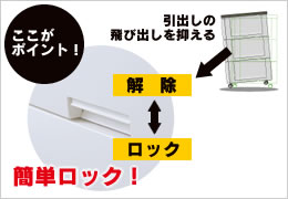 フィッツ・プラス 引出ロック機構
