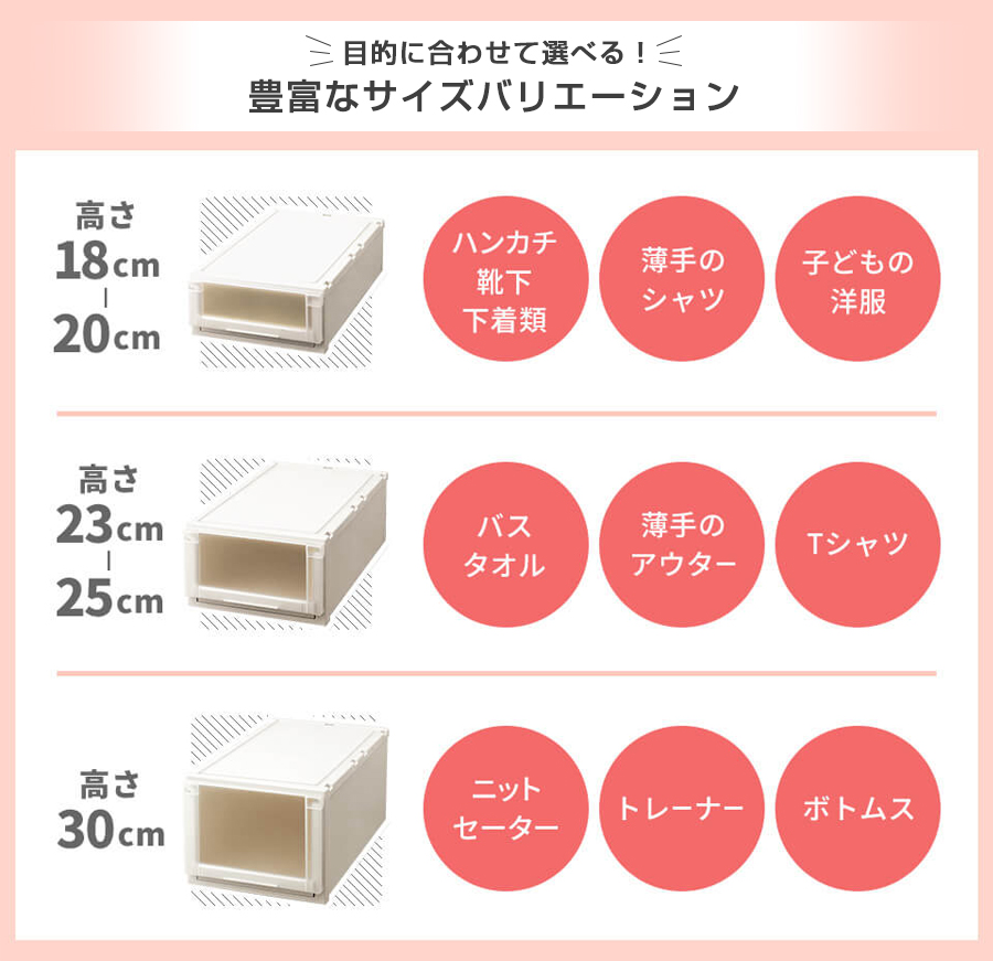 目的に合わせて選べる豊富なバリエーション