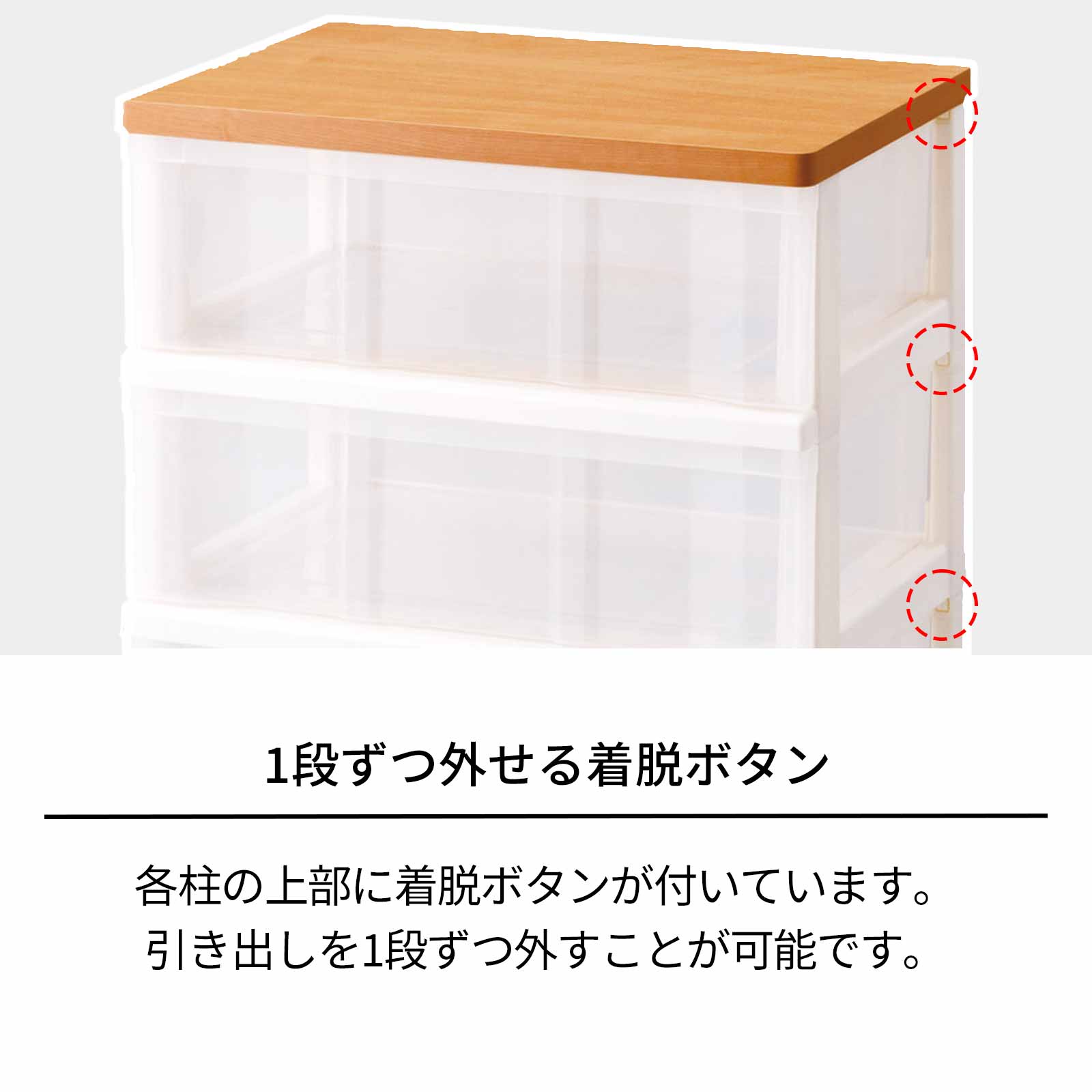 天馬公式】木製天板ストッカー 550 3段の通販