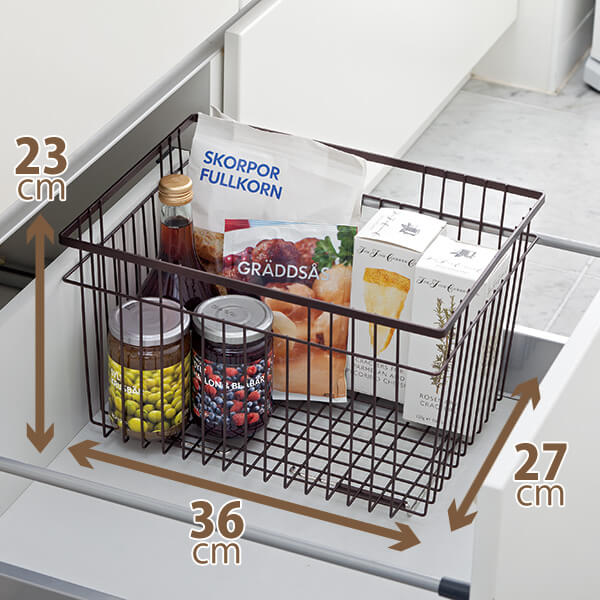ファビエ スタッキングバスケット L